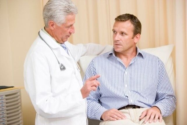 Antes de comezar o tratamento para a prostatite, é necesario someterse a un exame cun médico. 